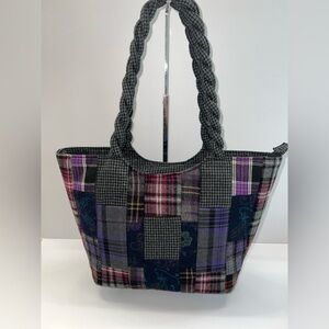 Cappelli Straworld a Division of Dorfman Pacific Polyester & Wool Fabric Handbag